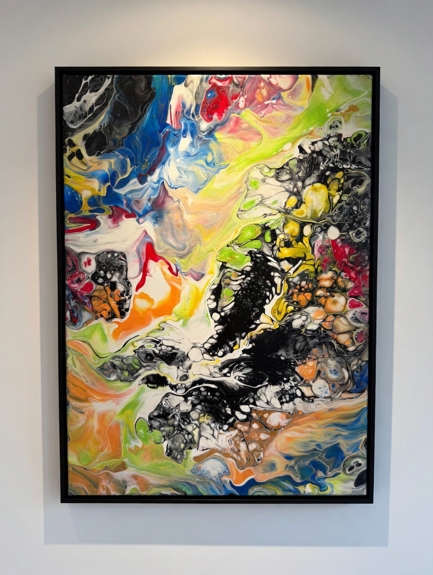 Acrylic pour painting
