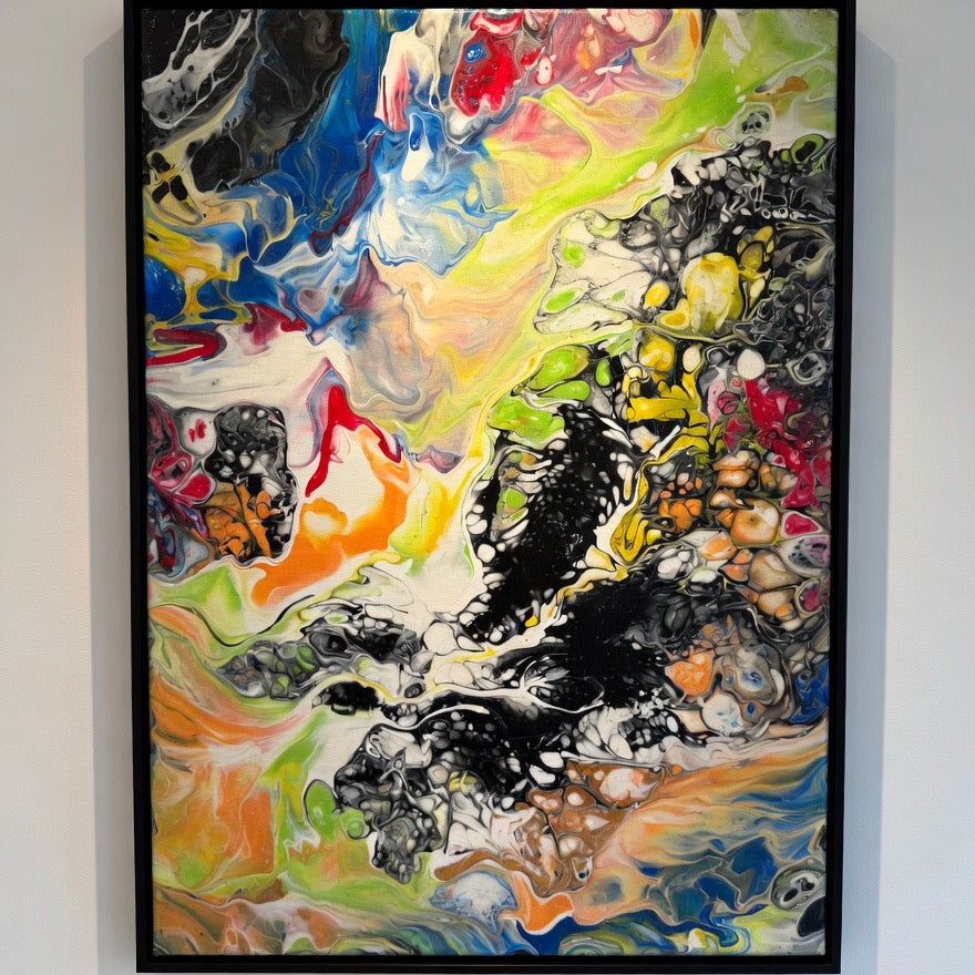 Acrylic pour painting