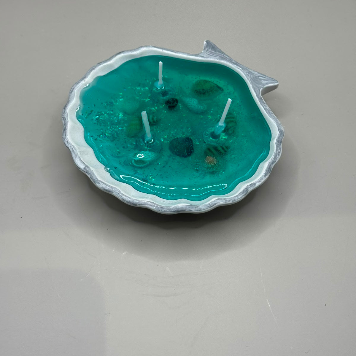 Scented shell candle