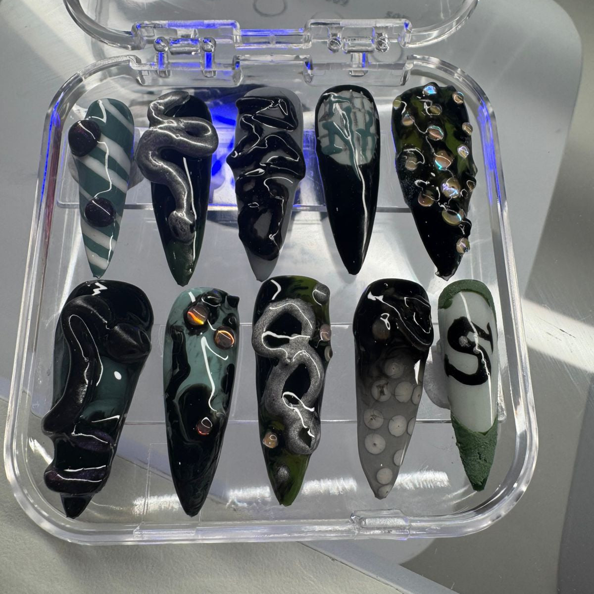 Custom crafted nail sets